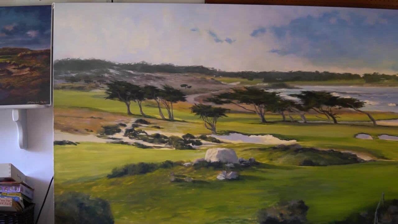 Meet the greenskeeper who turns golf holes into fine art