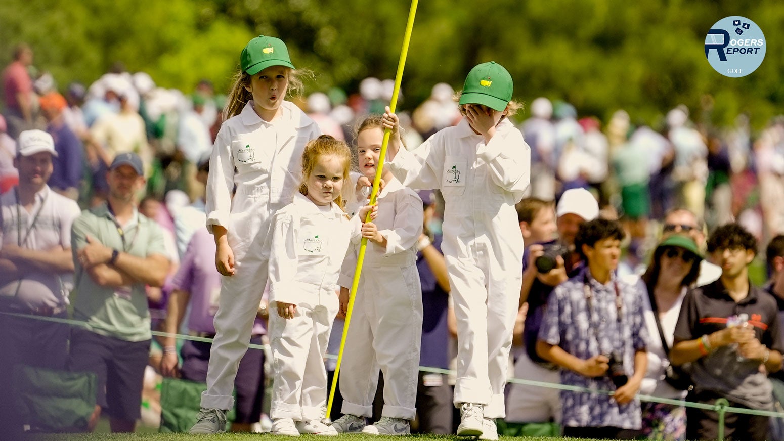 The kids stole the show at the Masters Par-3 Contest.