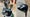 A split image of Min Woo Lee's bag and driver.